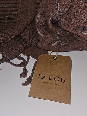 Mauve Whimsical Unique Pattern Lightweight Scarf.